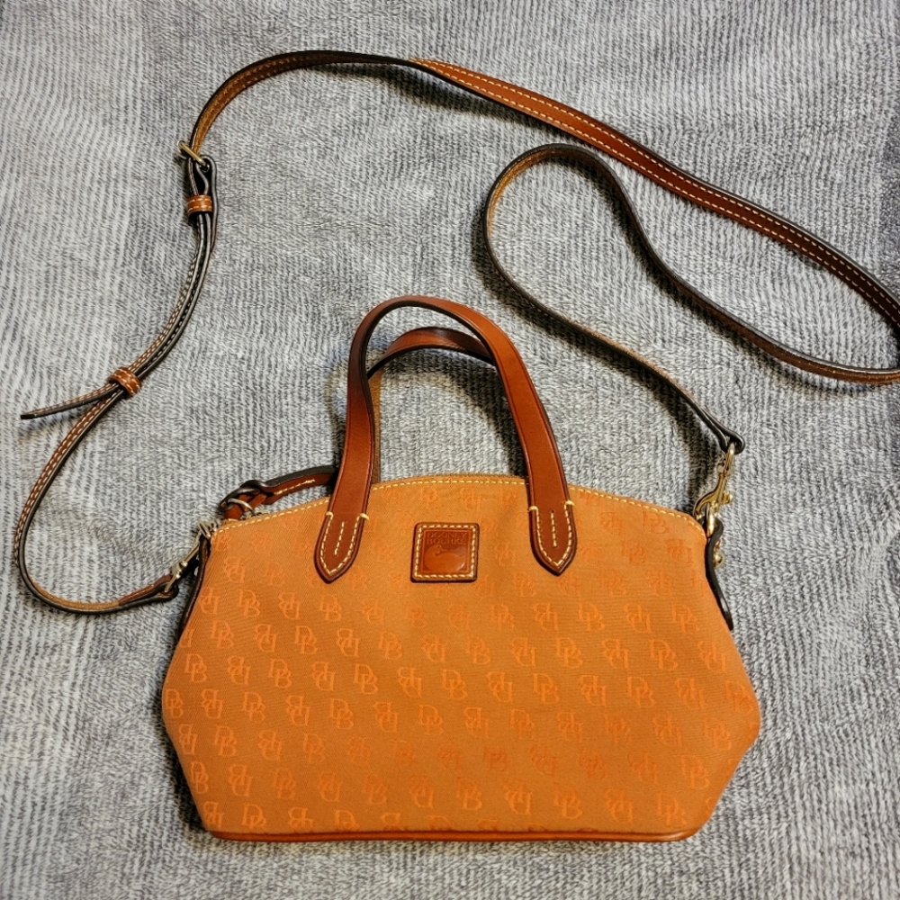 Dooney & Bourke Ruby mini Satchel Crossbody Bag leather trim NWOT